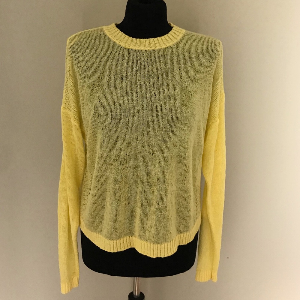 Bershka Yellow Knit Sweater
